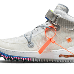 Nike Nike Air Force 1 Mid Off-White Clear White - DO6290-001 / DO6290-100